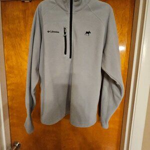 Columbia Men's Grey Quarter Zipper Pullover Fleece